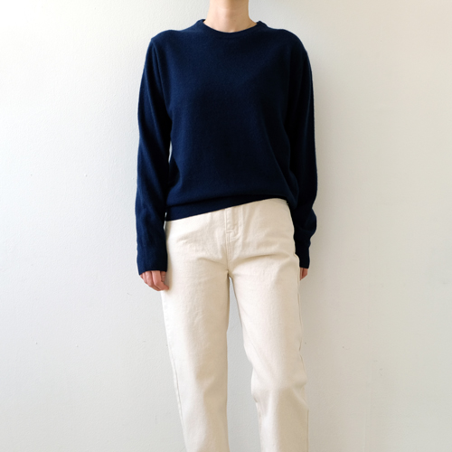 deep sea blue knit pull-over
