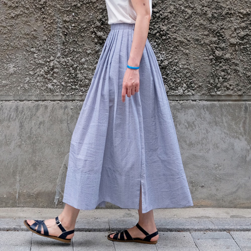 seersucker skirt (banding waist)