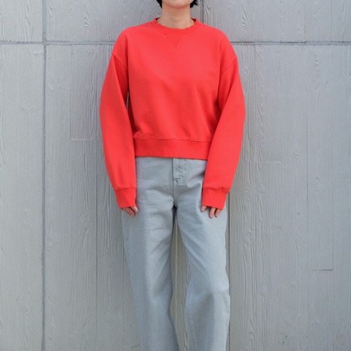 crop orange-RED sweatshirt