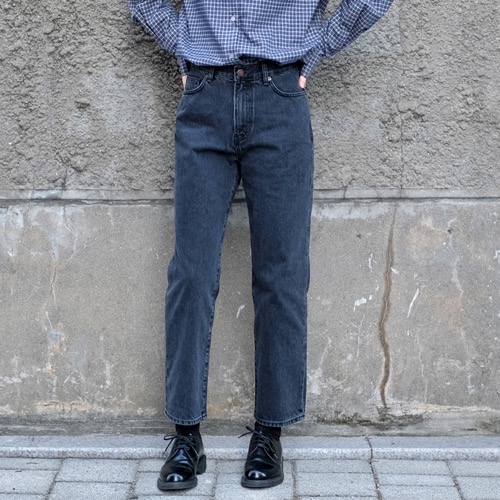 cropped grey jeans  [fabric by ORTA MILLS]