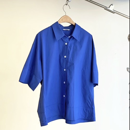cobalt blue shirt
