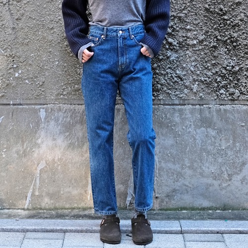 [RESTORE] crop blue jeans