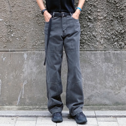 pigment dyed fatigue pants _ CHARCOAL