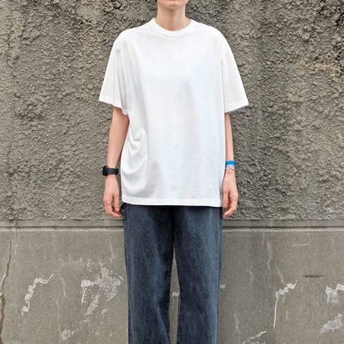 [STEADY ITEM] essential loose cotton t-shirt ( 1/2 ver.)